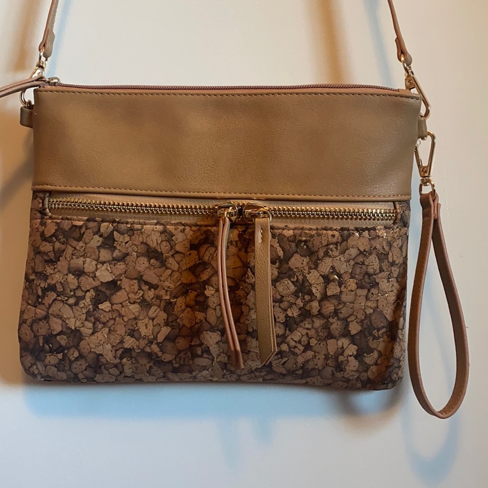 Cork Clutch with Shoulder Strap